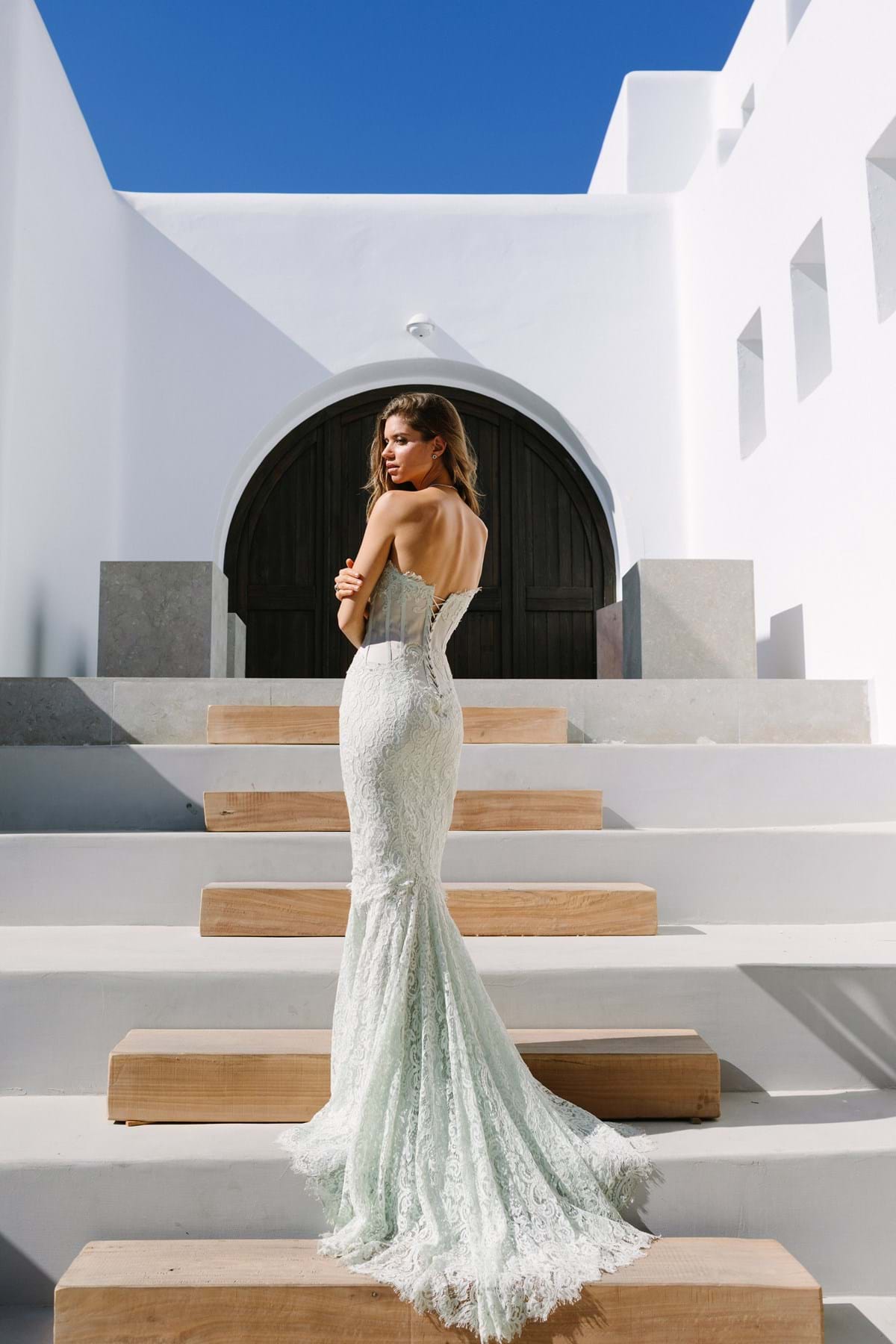 Couture Fashion for a Greece Destination Wedding or Event