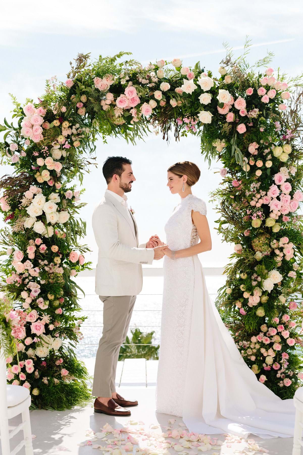 Wedding Flower Inspiration for a Luxury Destination Wedding in Mykonos