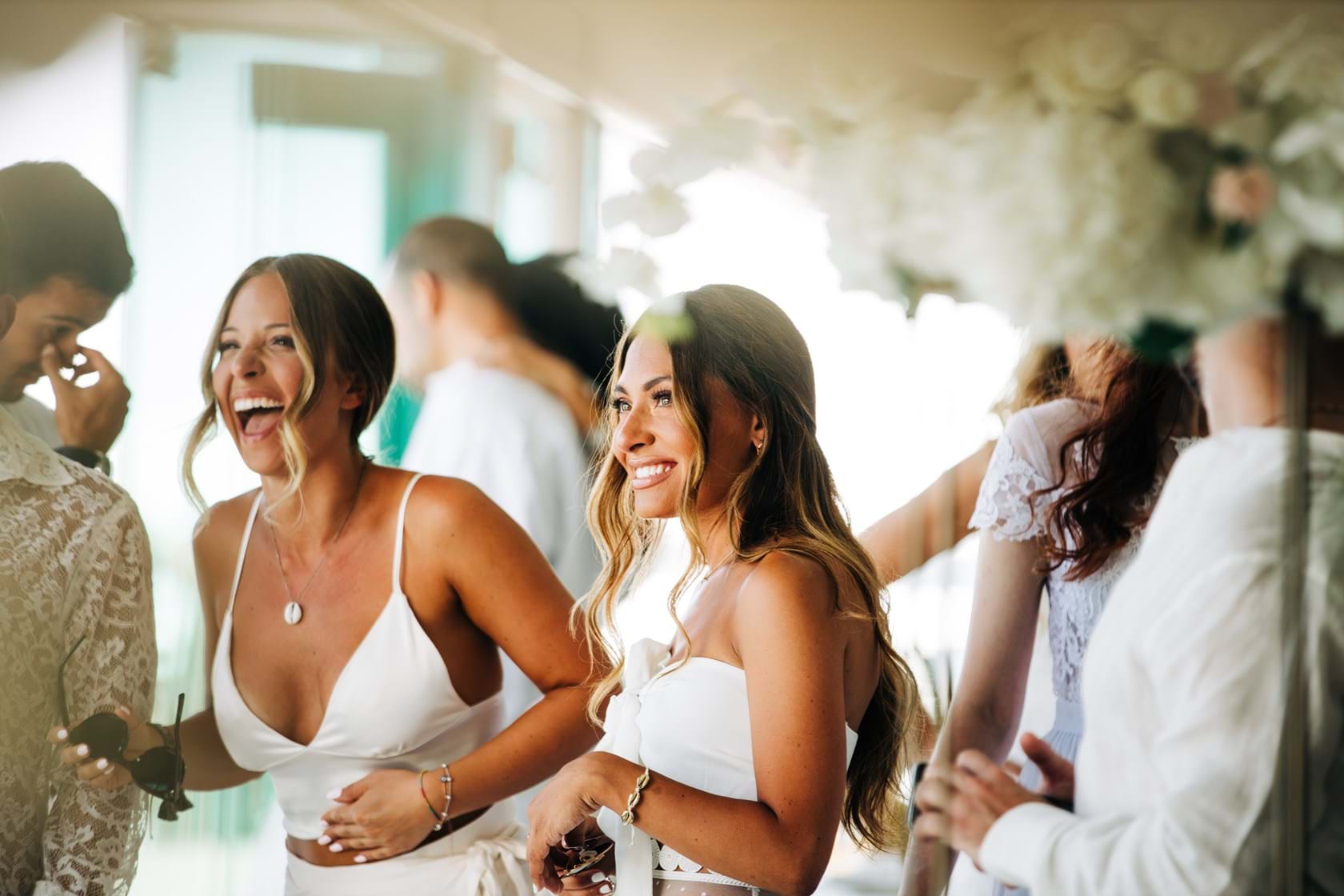 Ultra Stylish Bridesmaid Dress & Wedding Party Attire Inspiration from  Greece Luxury Destination Wedding in Mykonos - Mitheo Events